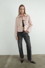 Load image into Gallery viewer, MAJO FAUX SUEDE COLLARED JACKET