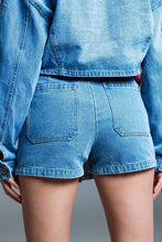 Load image into Gallery viewer, Kany Cargo Denim Skort
