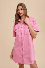 Load image into Gallery viewer, Jazmin Denim Shirt Dress