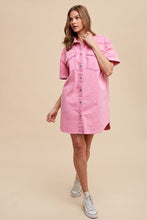 Load image into Gallery viewer, Jazmin Denim Shirt Dress