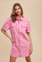 Load image into Gallery viewer, Jazmin Denim Shirt Dress