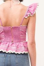 Load image into Gallery viewer, Jeanie Flutter Sleeve Top