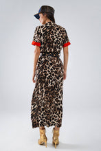 Load image into Gallery viewer, Eva Maxi Leopard Button-Down Dress