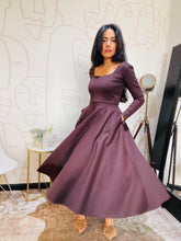 Load image into Gallery viewer, Oliva Squared Neck Dress