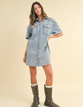 Load image into Gallery viewer, Jazmin Denim Shirt Dress