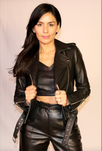 Load image into Gallery viewer, SINDY Collection -Moto Leather Jacket-