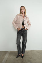 Load image into Gallery viewer, MAJO FAUX SUEDE COLLARED JACKET