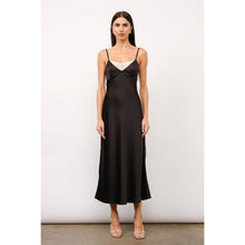 Load image into Gallery viewer, Ruby Lace Detailed Satin Dress