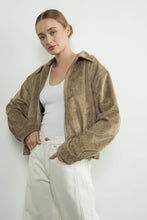 Load image into Gallery viewer, SONIA SUEDE BOMBER JACKET