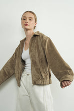 Load image into Gallery viewer, SONIA SUEDE BOMBER JACKET