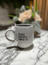 Load image into Gallery viewer, Peace Begins with a Smile Mug