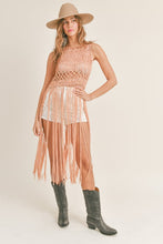 Load image into Gallery viewer, Janna Fringed knit coverup
