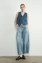 Load image into Gallery viewer, Denim Tuxedo Vest
