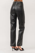 Load image into Gallery viewer, Area Utility Vegan Leather Pants
