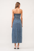 Load image into Gallery viewer, Jennie Corset Denim Dress
