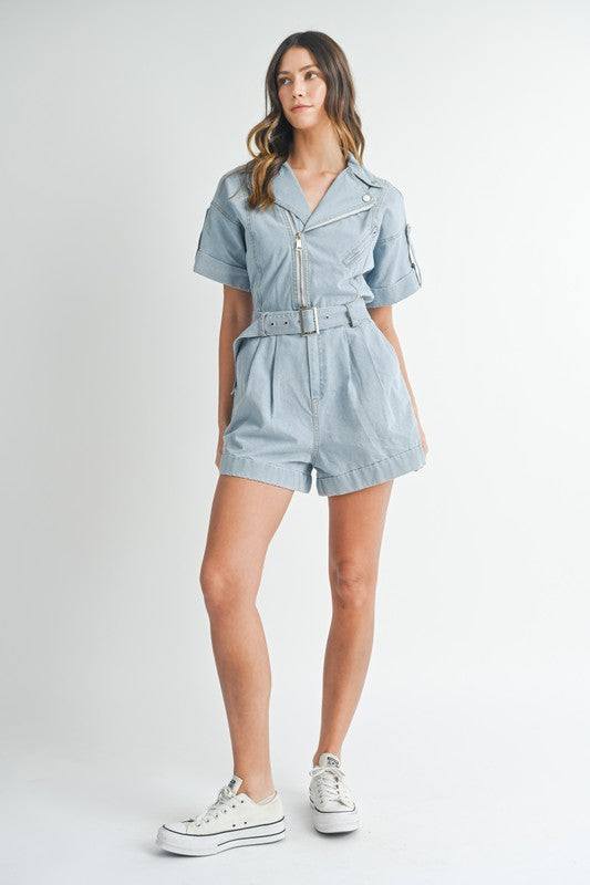 Naomi Denim Romper