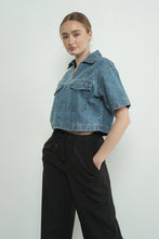 Load image into Gallery viewer, Macielle Denim Top
