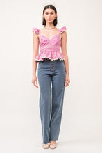 Load image into Gallery viewer, Jeanie Flutter Sleeve Top
