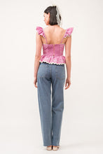 Load image into Gallery viewer, Jeanie Flutter Sleeve Top
