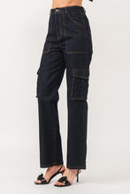 Load image into Gallery viewer, Tayla Denim Cargo Pants
