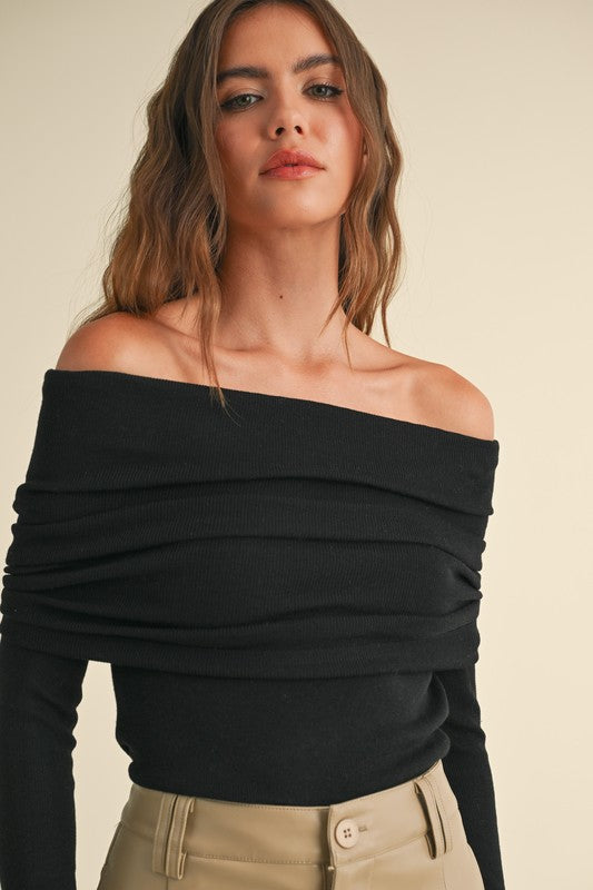 Roma off-shoulder top