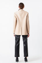 Load image into Gallery viewer, Cristina Faux Leather Blazer
