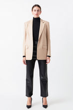 Load image into Gallery viewer, Cristina Faux Leather Blazer
