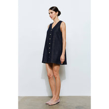 Load image into Gallery viewer, Marigold Denim Shift Dress in Indigo
