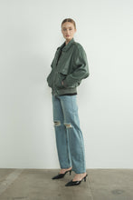 Load image into Gallery viewer, Jodana Faux Leather Bomber Jacket
