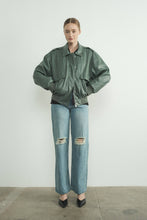 Load image into Gallery viewer, Jodana Faux Leather Bomber Jacket
