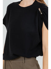Load image into Gallery viewer, Lunas One Sleeve Knit Top
