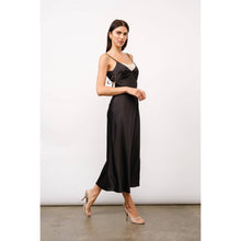 Load image into Gallery viewer, Ruby Lace Detailed Satin Dress
