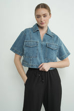 Load image into Gallery viewer, Macielle Denim Top

