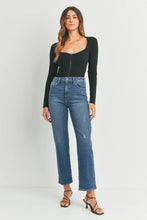 Load image into Gallery viewer, Just Black -Tamara Straight Jeans-
