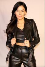 Load image into Gallery viewer, SINDY Collection -Moto Leather Jacket-
