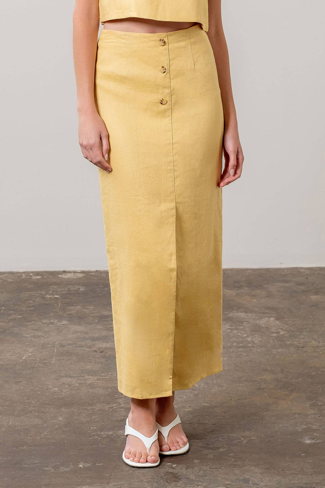 Margo Linen Pencil Skirt
