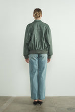 Load image into Gallery viewer, Jodana Faux Leather Bomber Jacket
