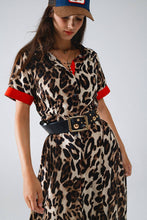 Load image into Gallery viewer, Eva Maxi Leopard Button-Down Dress
