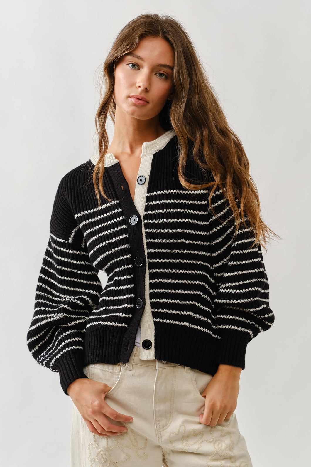 Vicky Stripped Cardigan