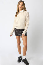 Load image into Gallery viewer, Tessa Sweater Top + Shirt Collar
