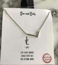 Load image into Gallery viewer, Silver Letter Necklace
