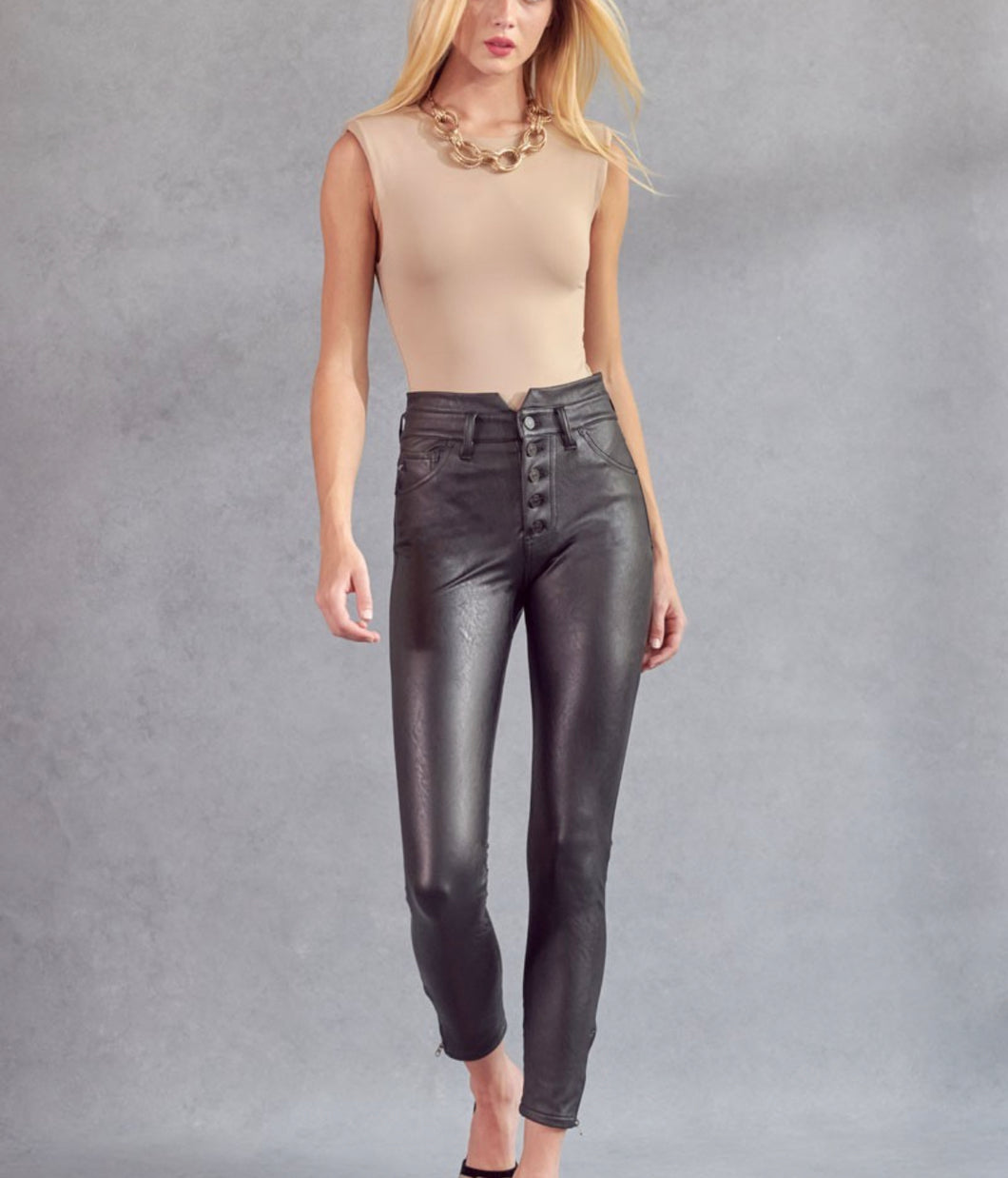 Lacey Vegan Leather Pants