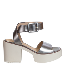 Load image into Gallery viewer, NAKED FEET - ICONOCLAST in GUNMETAL Heeled Sandals
