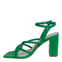 Load image into Gallery viewer, NAKED FEET - MOOD in GREEN Heeled Sandals
