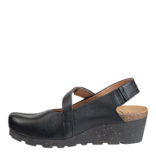 Load image into Gallery viewer, OTBT - PROG in BLACK LEATHER Wedge Clogs
